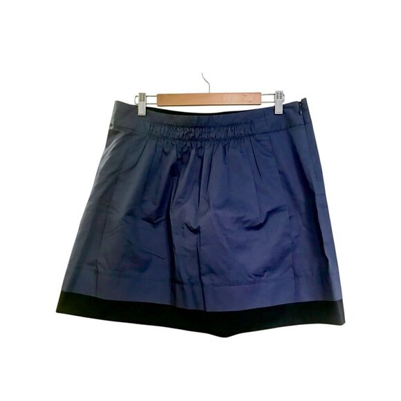 J. Crew Blue Color Block Mini Skirt, Size 12 - Picture 2 of 10